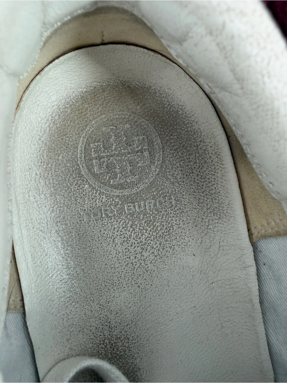 Tory Burch T-Logo Leather Low Top Sneaker Women’s Size 8